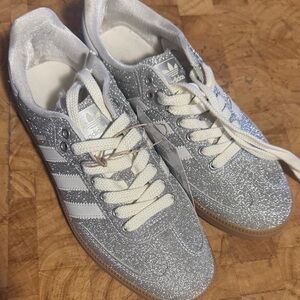 Adidas Women's Sparkling Silver Sneakers